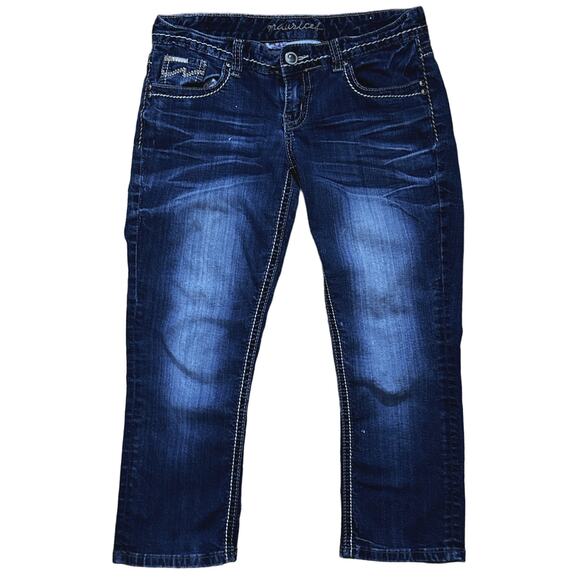 Maurices Women's Size 5/6R Mid Rise Straight Cropped Jeans - Picture 1 of 8